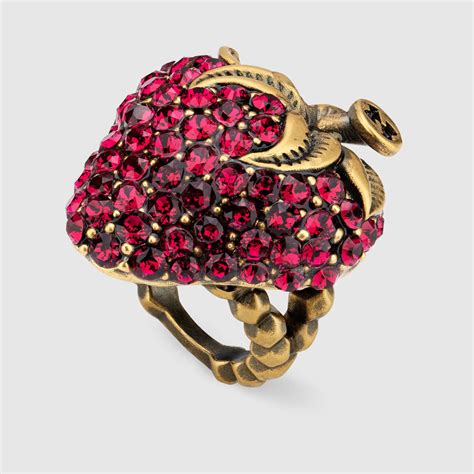 strawberry gucci ring|Gucci Rings for Women .